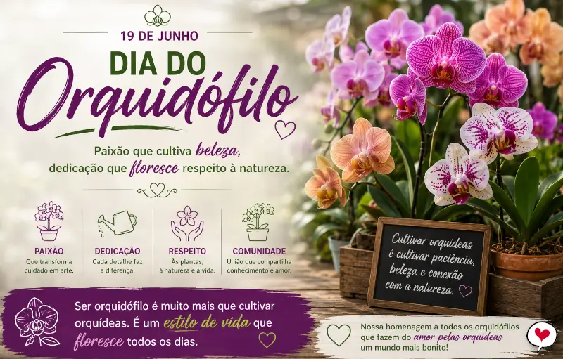 Frases para o Dia do Orquidófilo (19 de Junho)