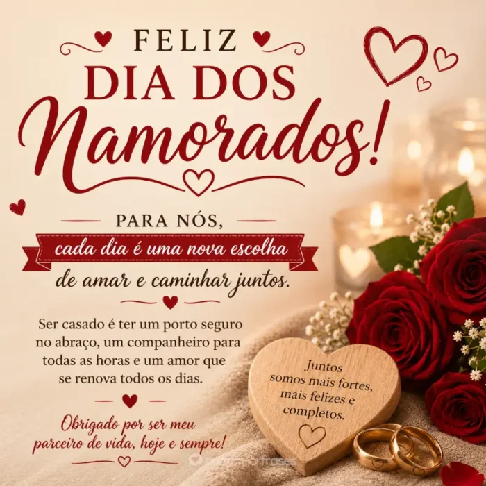 Frases de Dia dos Namorados para esposa
