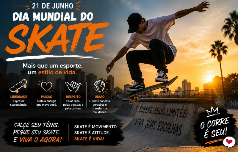 Frases para o Dia Mundial do Skate (21 de Junho)